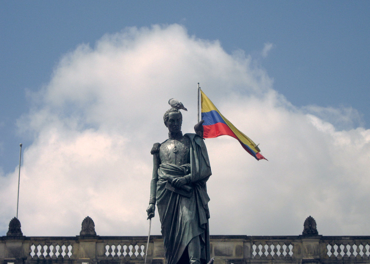 Simon Bolivar's statue